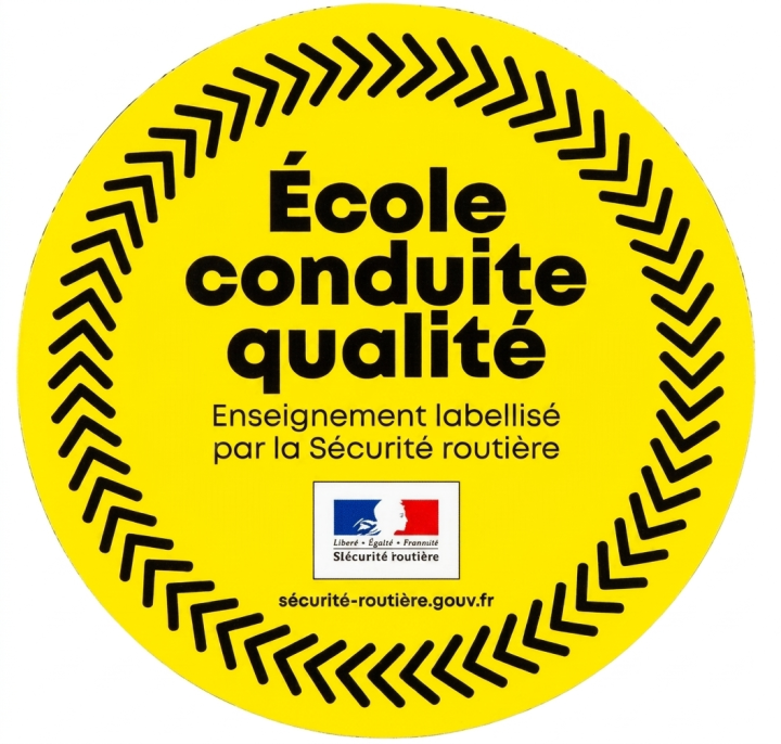 Logo école de conduite qualité