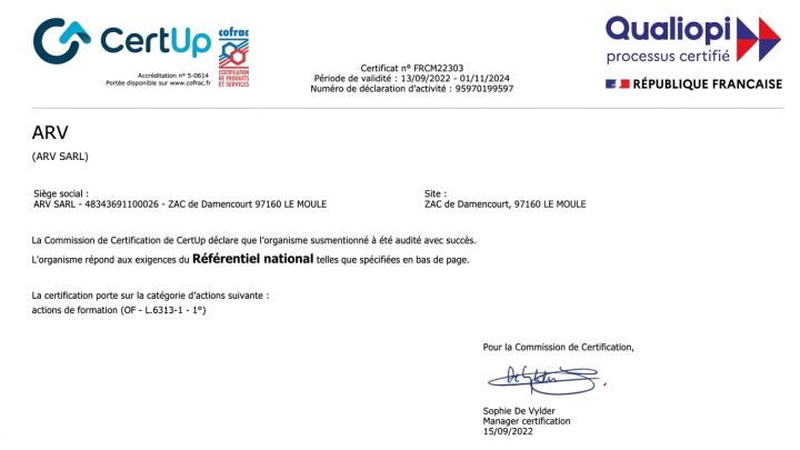 Certification Qualiopi